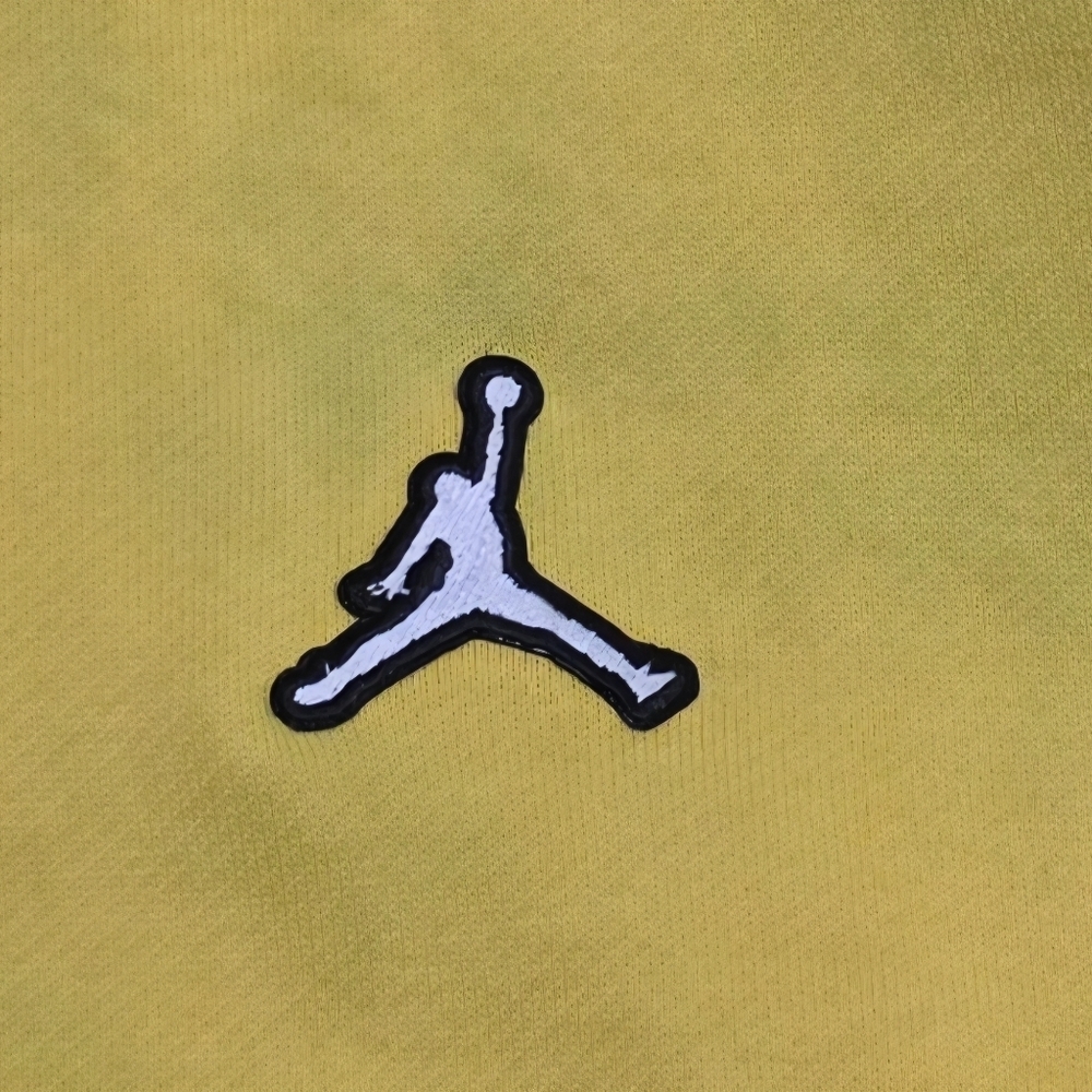 JORDAN NIKE Yellow/Blue Tye Die Men's Hoodie Sz Large - Picture 4 of 5